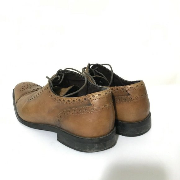 14th & Union Oxford Brogue Brown Leather Shoe - Picture 4 of 8
